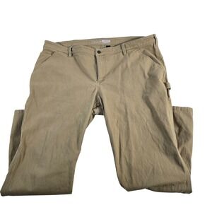 Carhartt BN5113W Rugged Flex‎ Relaxed Fit Canvas Work Pants Khaki Women's 20 Reg
